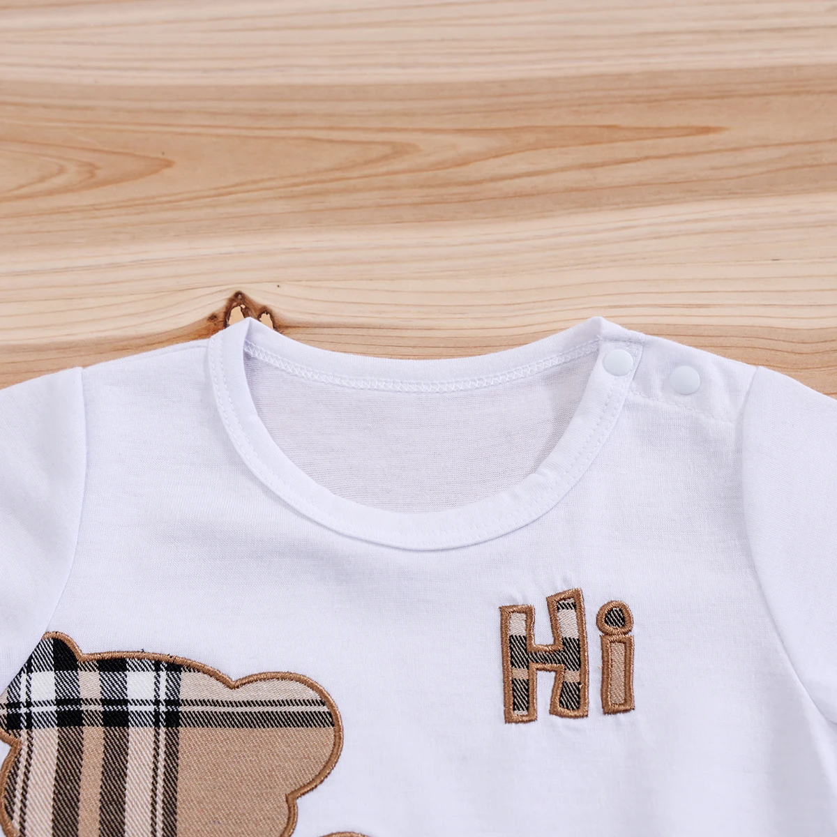 Baby Bear Print Outfit Set - Image 3