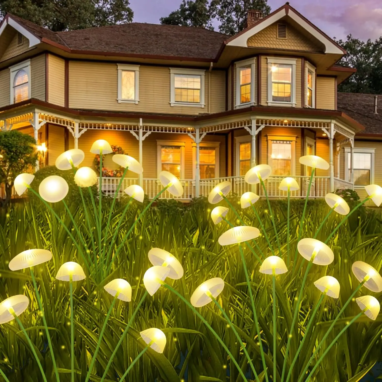LED Solar Mushroom Garden Lights - Image 2