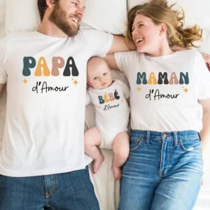 Retro Family Matching T-Shirt Set