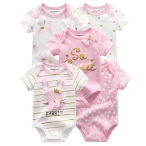 Baby Cotton Bodysuit Set