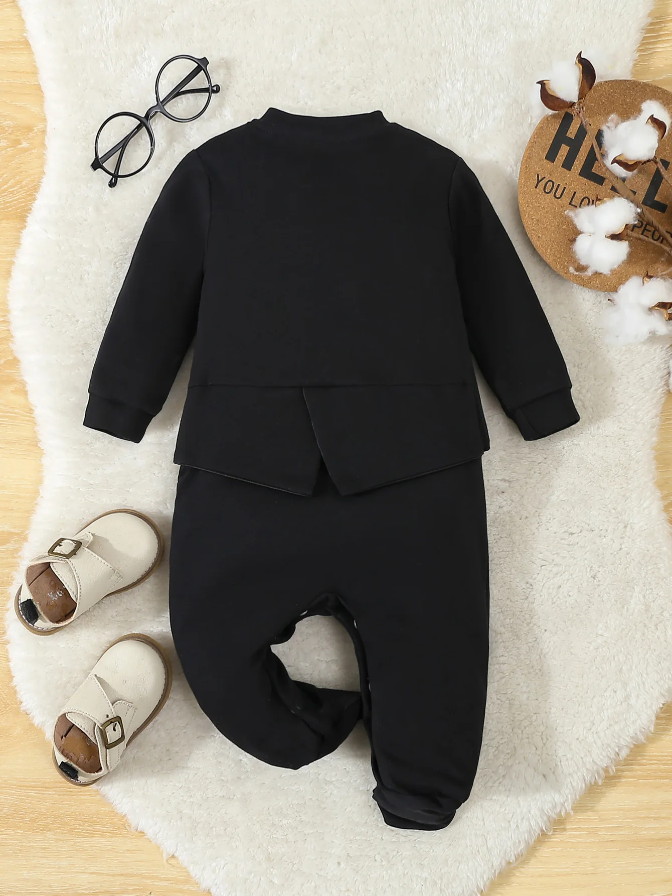 Infant Gentleman Footed Romper - Image 2